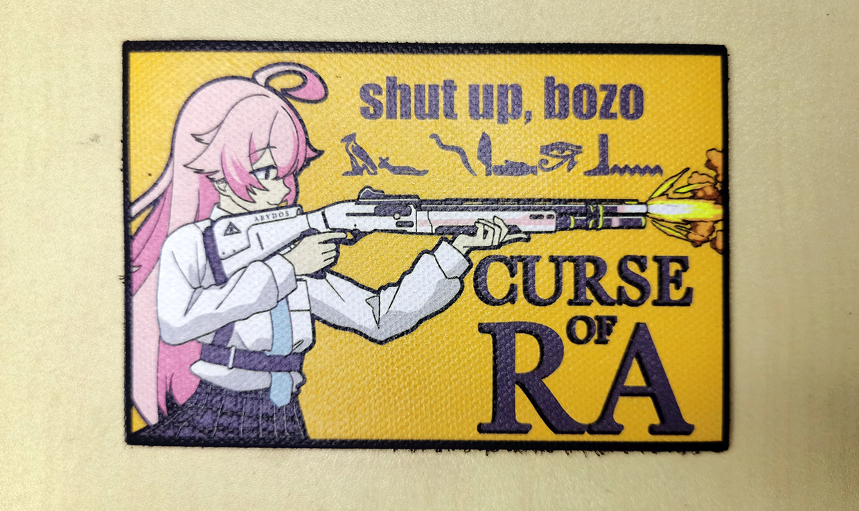 Hoshino Curse of RA Patch - Blue Archive