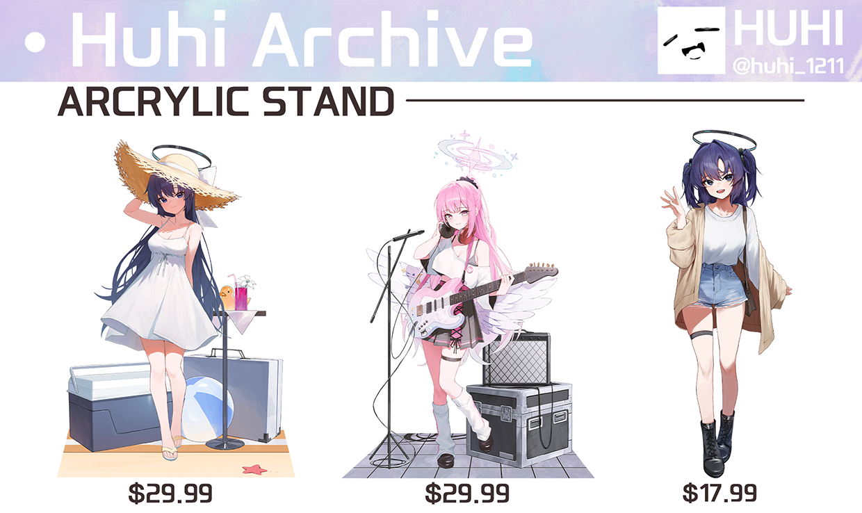 Blue Archive Acrylic Stands - Huhi – FT MediaWorks
