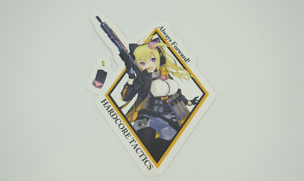 Hardcore Tactics "Always Forward!" NORA PVC Sticker