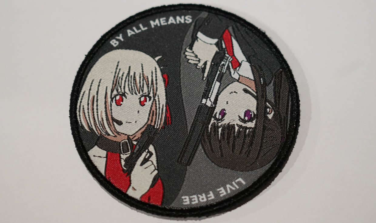 Lycoris Recoil 'Live Free - By All Means' Patch