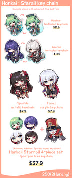 Honkai Star Rail Acrylic Charms - 2Hurang