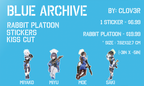 Clov3r - RABBIT Platoon Blue Archive Stickers