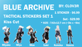 Clov3r - Blue Archive Tactical Stickers Set 1