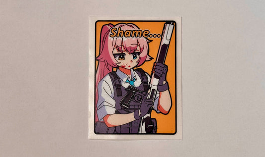 Hoshino Shame Sticker - Blue Archive
