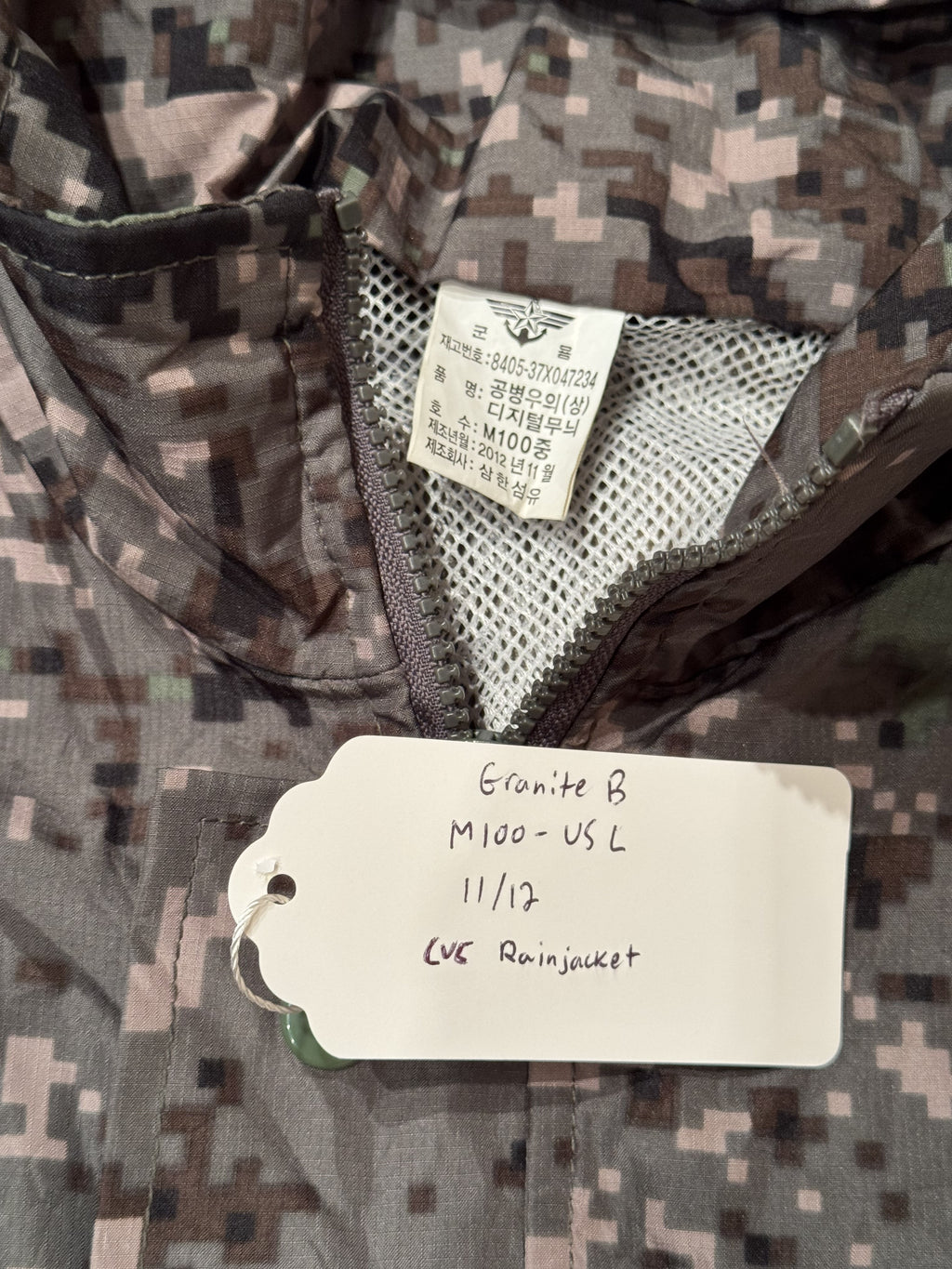 South Korean Granite B Rain Jackets Surplus