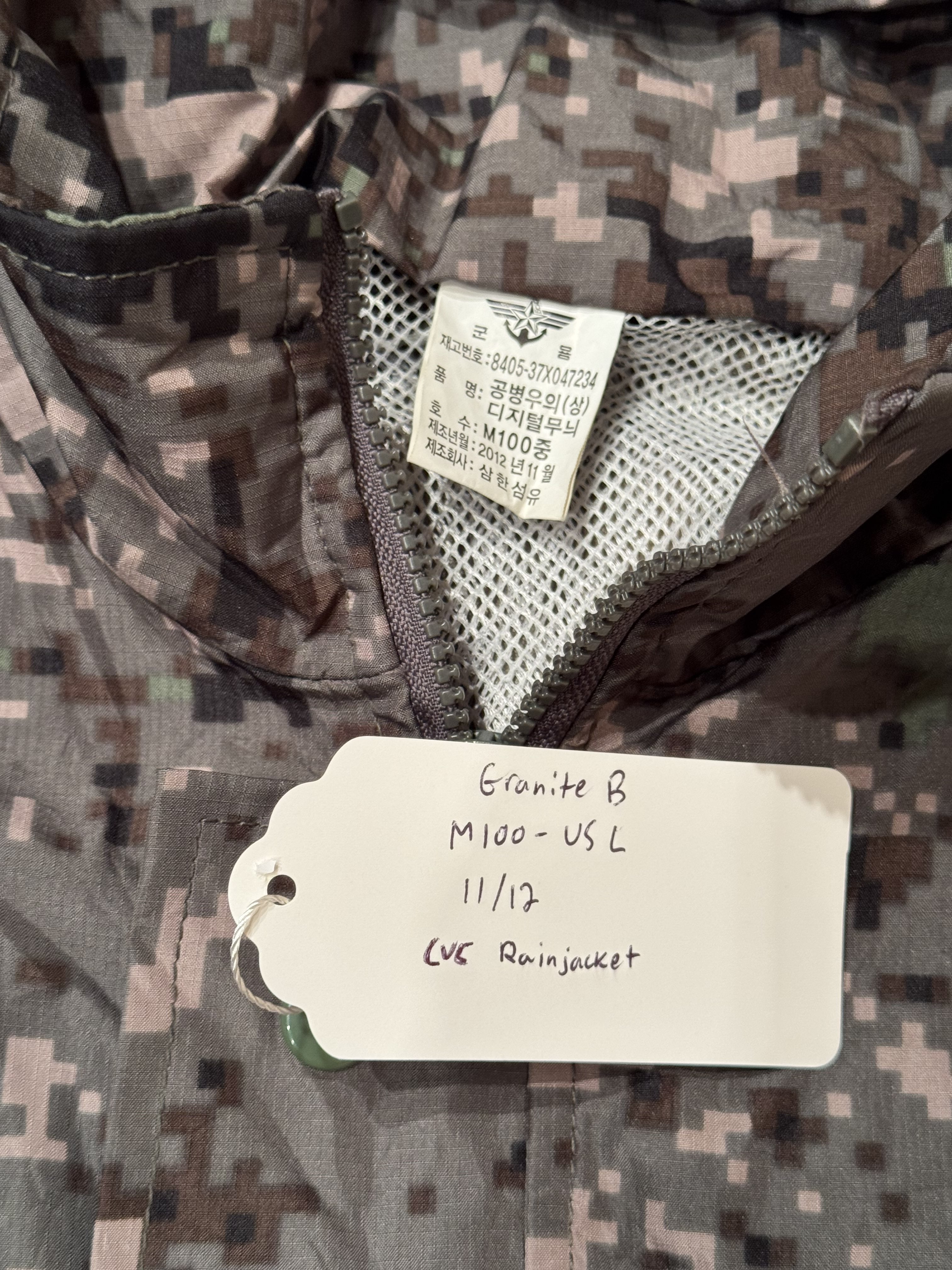 South Korean Granite B Rain Jackets Surplus