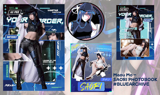 Blue Archive Saori Maou Mo Cosplay Photobook