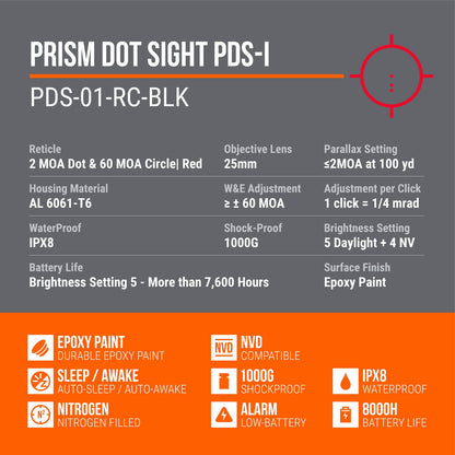 NOVUS Precision PDS-1 Prism Dot Sight