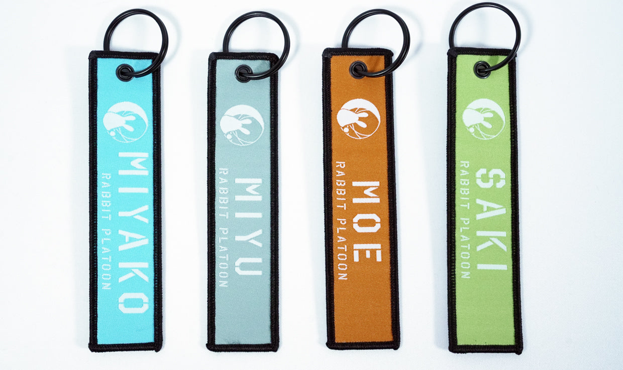 Clov3r RABBIT Platoon Flight Tags - Blue Archive