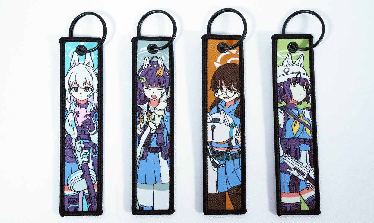 Clov3r RABBIT Platoon Flight Tags - Blue Archive