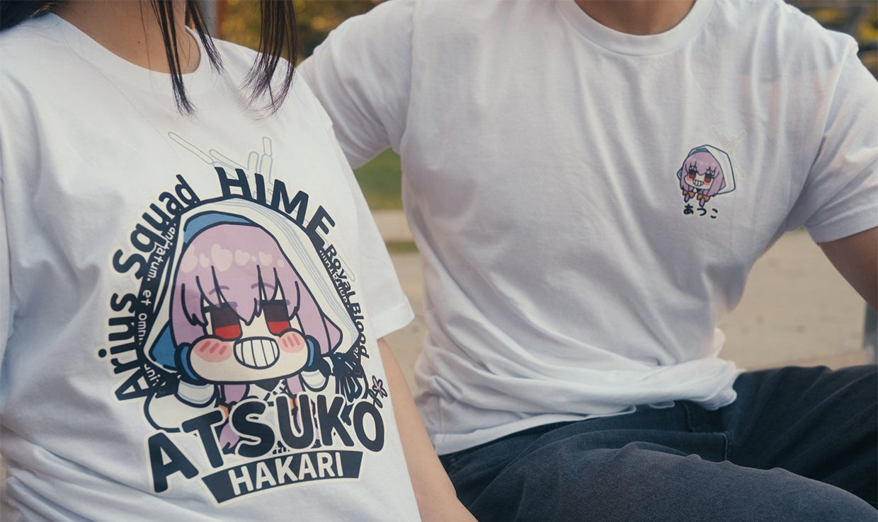 トップス kouga characterT-shirt archive Atsuko Blue Archive T-Shirts - Sanmon – FT MediaWorks