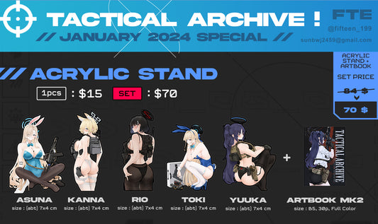 FTE - Tactical Archive Acrylic Stands (3rd Run)