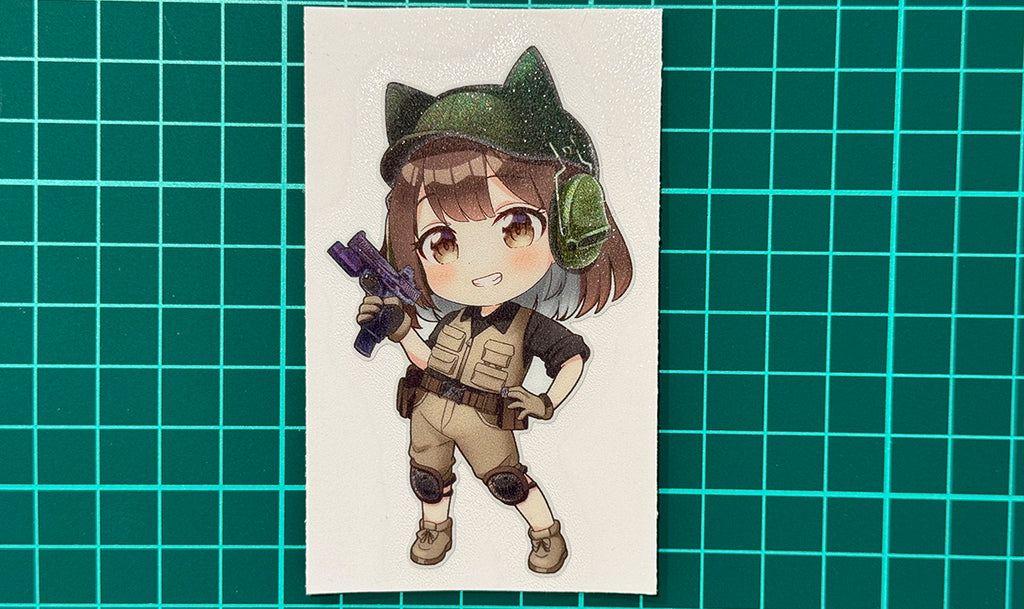 FT MediaWorks 登子ちびマスコットステッカー