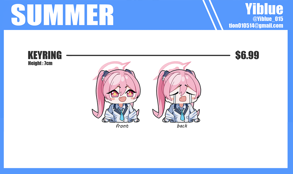Blue Archive Summer Acrylic Stands - YiBlue