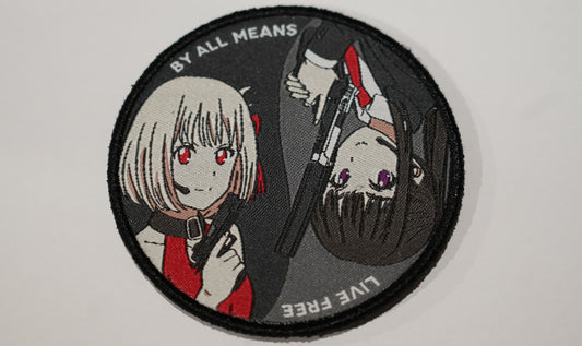 Lycoris Recoil 'Live Free - By All Means' Patch